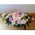 Kompozycja kwiatowa z różowym, białym pełnikiem - dekoracja do domu, restauracji, hotelu, na prezent