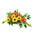 Stroik na grób, cmentarz kwiaty polne maki, słoneczniki/484