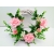 Wianek wiklinowy pink róże lilijki/W52