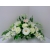 Amarylis eustoma róże gerbery, biały stroik na cmentarz grób /370