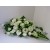 Stroik XXL na grób cmentarz gerbery białe róże  kalla/ 367
