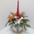 Stroik na stół na Boże Narodzenie flower box złoty świeczka bombki /639