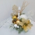 Stroik na Boże Narodzenie, dekoracja świąteczna Flower box biało-złoty /705