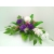 Stroik na grób cmentarz fiolet białe chryzantemy /350