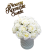 Pamiątka I Komunii Świętej białe róże flower box /632