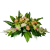 Stroik na grób zielone hortensje, krem róże, goździki. Dekoracja nagrobna, na Wszystkich Świętych/H100