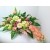 Stroik na grób -  róże,  kremowe hortensje, gumowy storczyk. Kwiaty na cmentarz/ 308