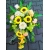 Słoneczniki gladiole róże letni stroik na grób cmentarz/492