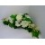 Stroik + bukiet na grób cmentarz kremowe róże mieczyki amarylis /299