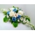 Stroik xxl na grób peonie, niebieskie róże, storczyki. Dekoracja nagrobna /298