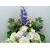 Duży stroik na grób cmentarz niebieski storczyk białe róże /404