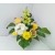 Stroik na grób żółte róże hortensja /349