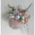 Stroik świąteczny, bożonarodzeniowy, dekoracja flower box welurowy komplet 2 szt